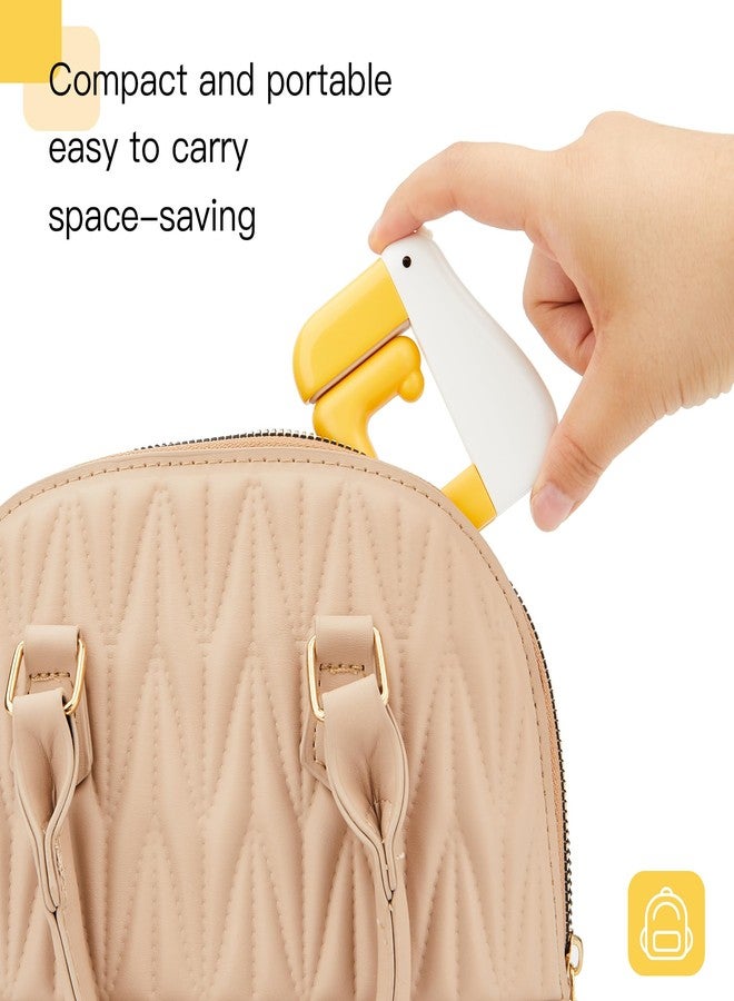 Esdallina 2PCS Cute Duck Hooks for Table Adjustable Desk Hangers for Handbag Purse Backpack Under Desk Holder - Image 3